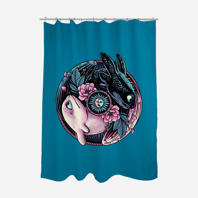 Glowing Light In The Night-None-Polyester-Shower Curtain-glitchygorilla