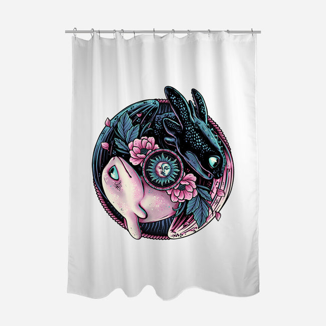 Glowing Light In The Night-None-Polyester-Shower Curtain-glitchygorilla