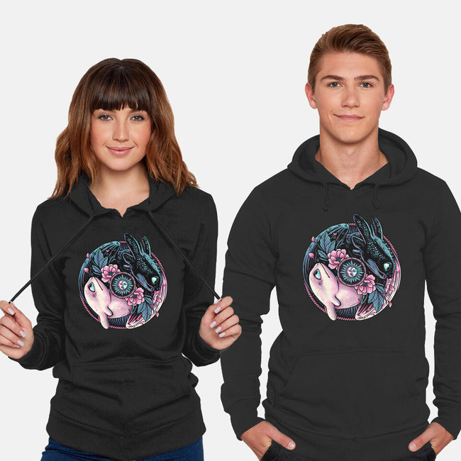 Glowing Light In The Night-Unisex-Pullover-Sweatshirt-glitchygorilla