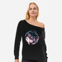 Glowing Light In The Night-Womens-Off Shoulder-Sweatshirt-glitchygorilla