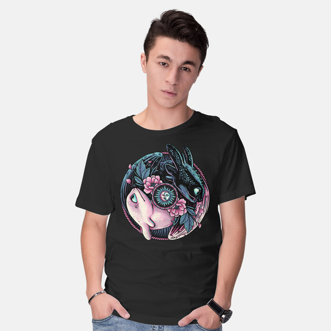 Glowing Light In The Night-Mens-Basic-Tee-glitchygorilla