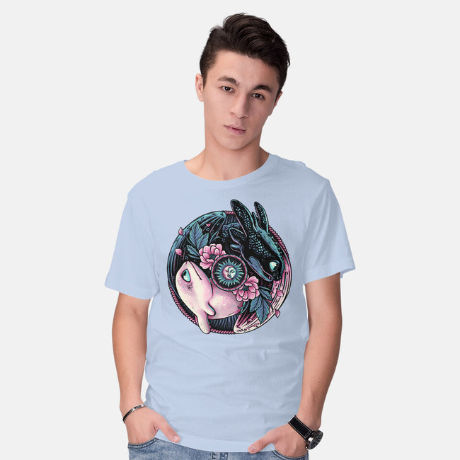 Glowing Light In The Night-Mens-Basic-Tee-glitchygorilla