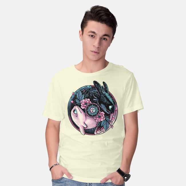 Glowing Light In The Night-Mens-Basic-Tee-glitchygorilla