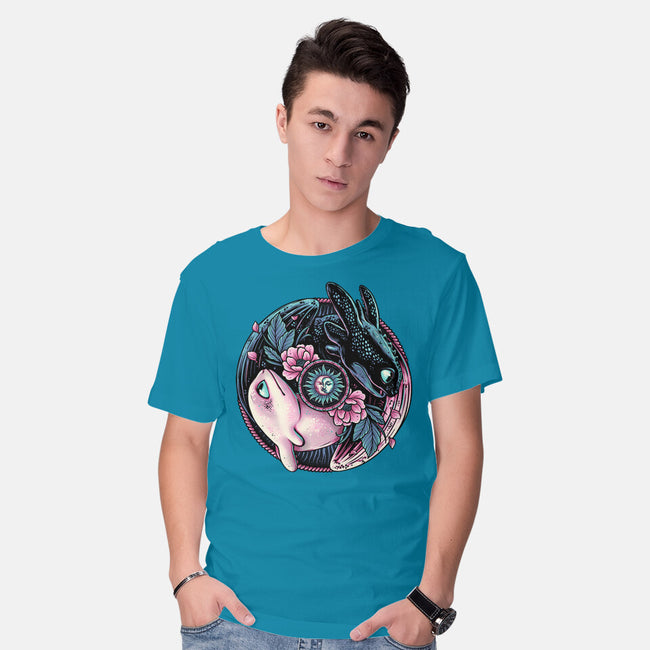 Glowing Light In The Night-Mens-Basic-Tee-glitchygorilla