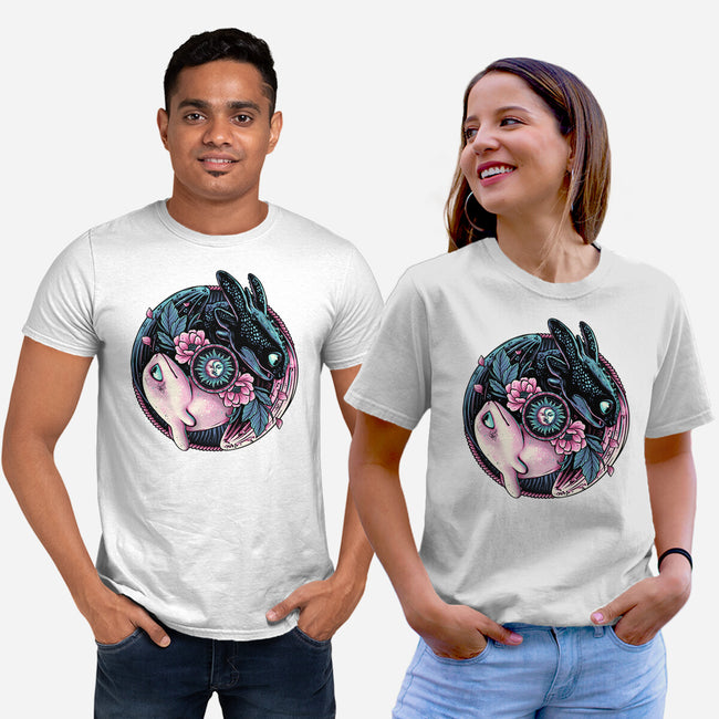 Glowing Light In The Night-Unisex-Basic-Tee-glitchygorilla