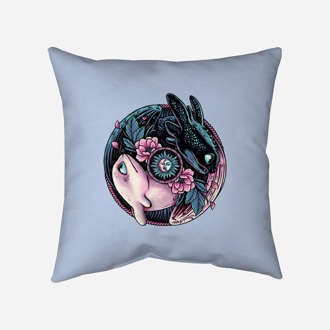 Glowing Light In The Night-None-Removable Cover w Insert-Throw Pillow-glitchygorilla