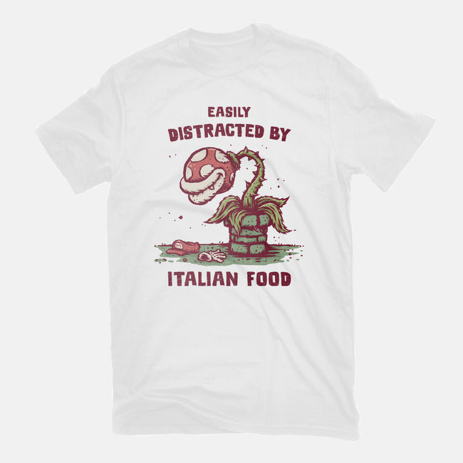 Easily Distracted By Italian Food-Mens-Premium-Tee-kg07