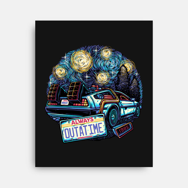 Always Outatime-None-Stretched-Canvas-glitchygorilla