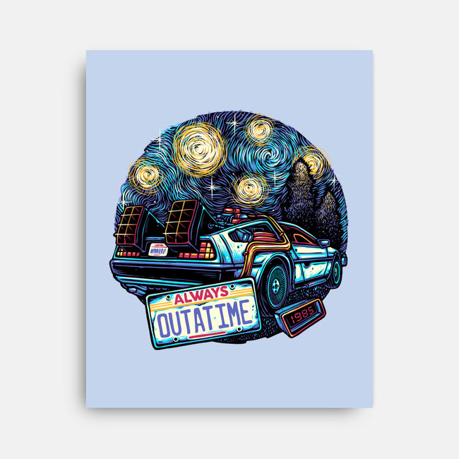 Always Outatime-None-Stretched-Canvas-glitchygorilla