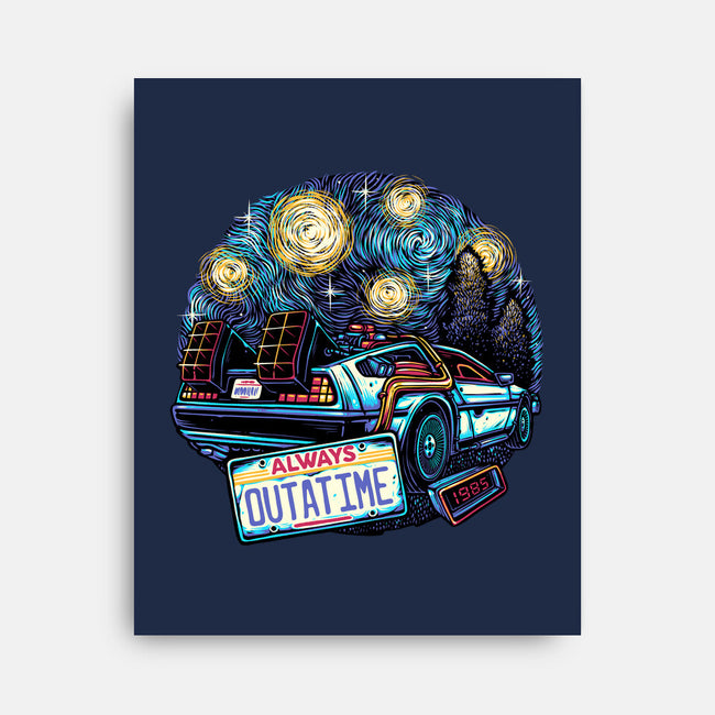 Always Outatime-None-Stretched-Canvas-glitchygorilla