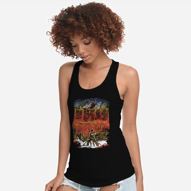 Starry Titan-Womens-Racerback-Tank-zascanauta