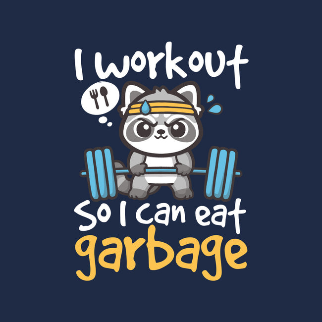 Raccoon Workout-None-Glossy-Sticker-NemiMakeit