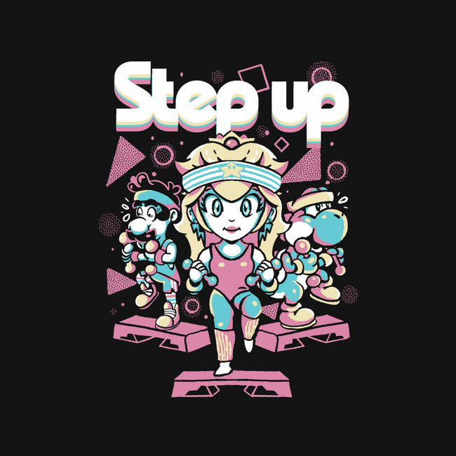 Step Up Peach-Mens-Basic-Tee-Sketchdemao