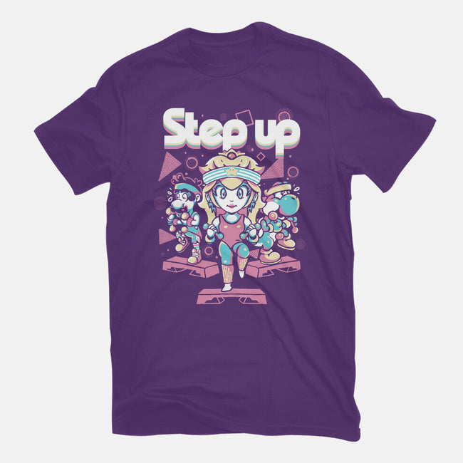 Step Up Peach-Womens-Basic-Tee-Sketchdemao