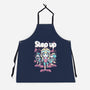 Step Up Peach-Unisex-Kitchen-Apron-Sketchdemao