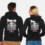 Step Up Peach-Unisex-Zip-Up-Sweatshirt-Sketchdemao