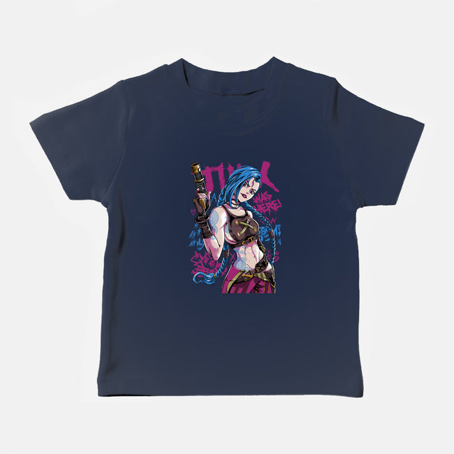 Blue Hair Was Here-Baby-Basic-Tee-Nihon Bunka