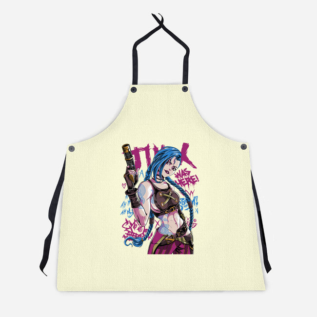 Blue Hair Was Here-Unisex-Kitchen-Apron-Nihon Bunka