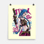 Blue Hair Was Here-None-Matte-Poster-Nihon Bunka