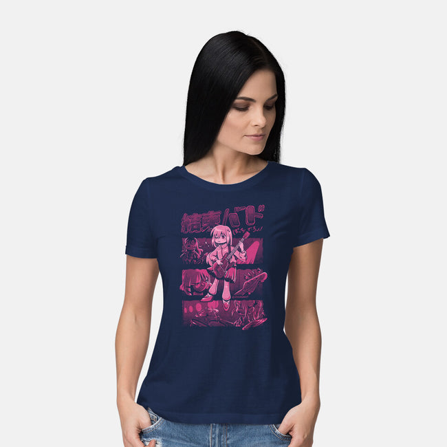 Girl Rock Band-Womens-Basic-Tee-giovanagiberti