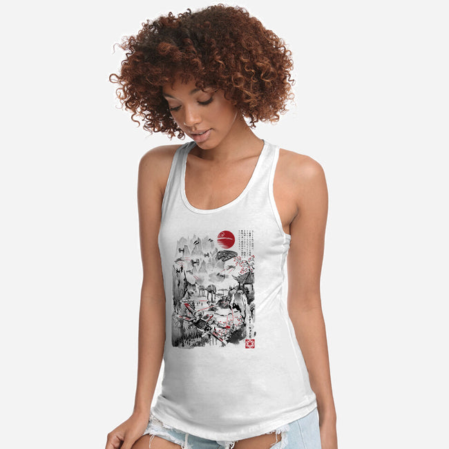 Last Battle Of The Galactic Civil War-Womens-Racerback-Tank-DrMonekers