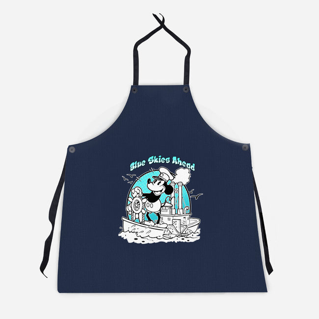 Blue Skies Ahead-Unisex-Kitchen-Apron-palmstreet