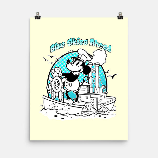 Blue Skies Ahead-None-Matte-Poster-palmstreet