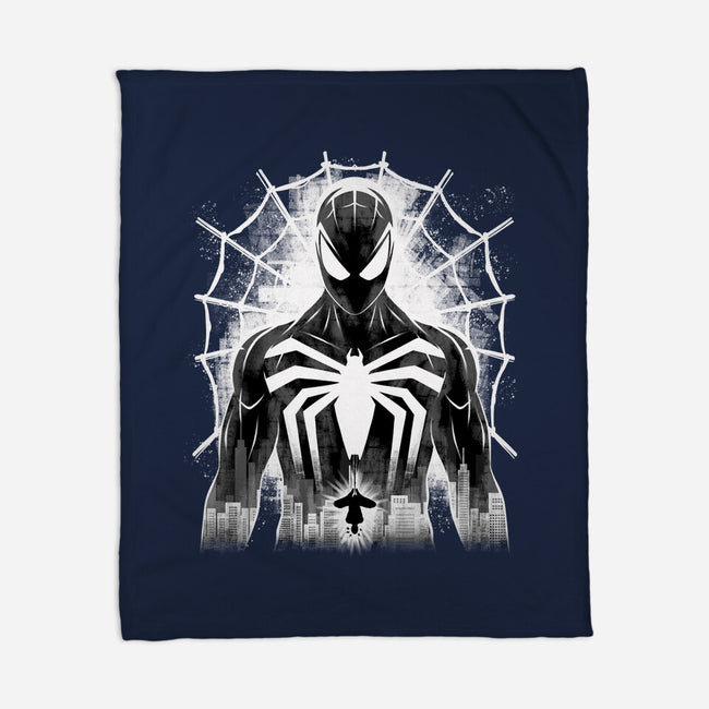 Spider Noir-None-Fleece-Blanket-rmatix