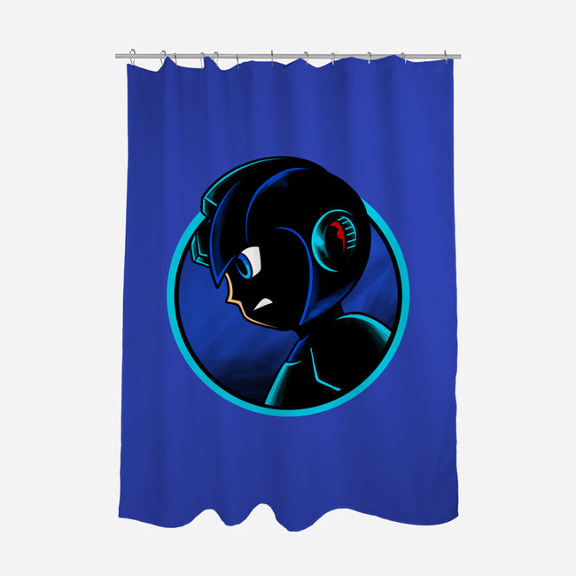 Shadow Cyborg-None-Polyester-Shower Curtain-spoilerinc