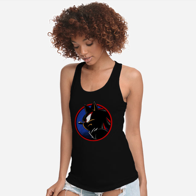 Dark Hedgehog-Womens-Racerback-Tank-spoilerinc