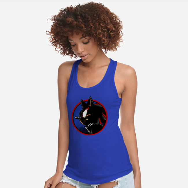 Dark Hedgehog-Womens-Racerback-Tank-spoilerinc