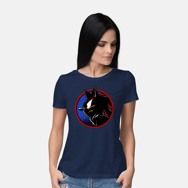 Dark Hedgehog-Womens-Basic-Tee-spoilerinc