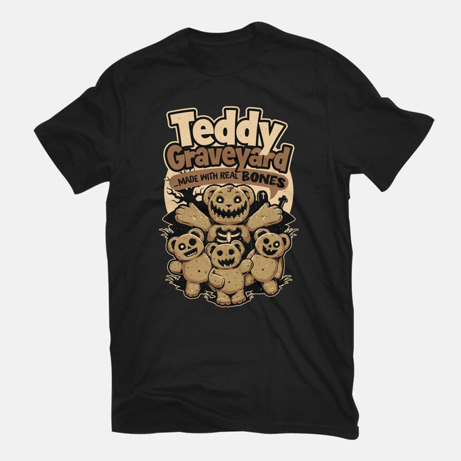 Teddy Graveyard Snack-Womens-Basic-Tee-Studio Mootant