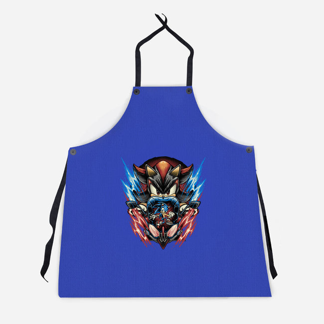 Shadow Of Speed-Unisex-Kitchen-Apron-glitchygorilla