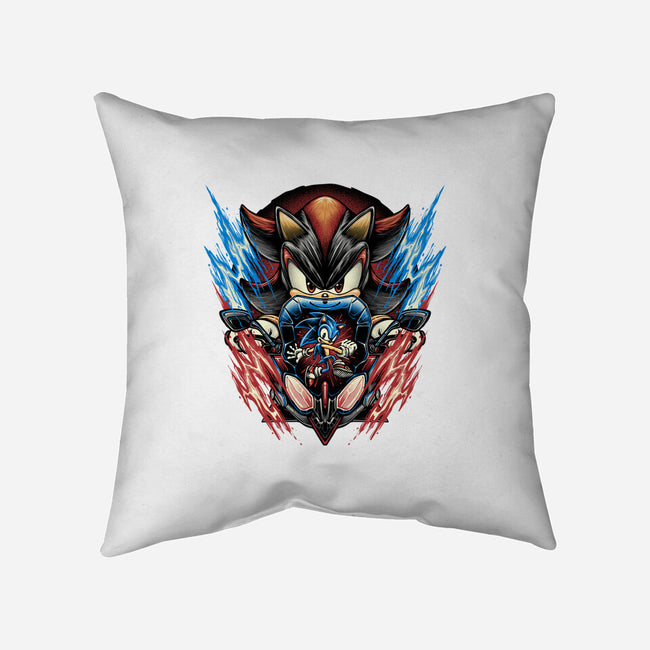 Shadow Of Speed-None-Removable Cover w Insert-Throw Pillow-glitchygorilla