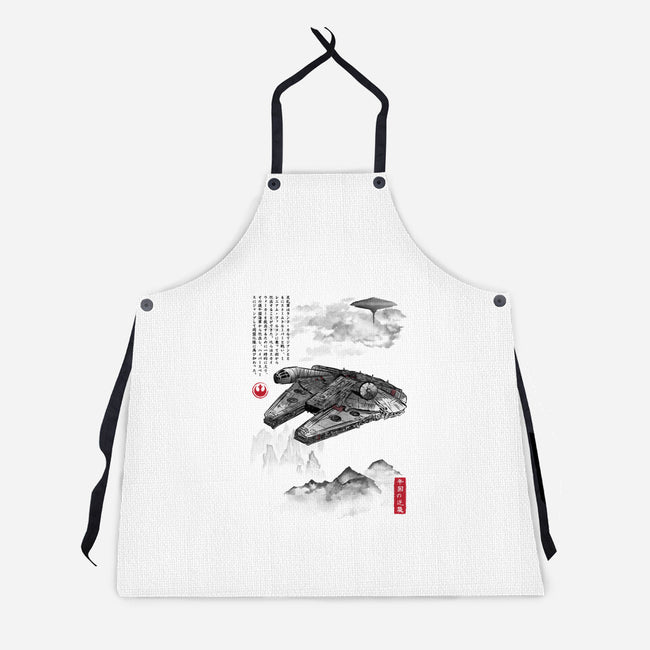 Escape From Cloud City-Unisex-Kitchen-Apron-DrMonekers