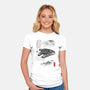 Escape From Cloud City-Womens-Fitted-Tee-DrMonekers