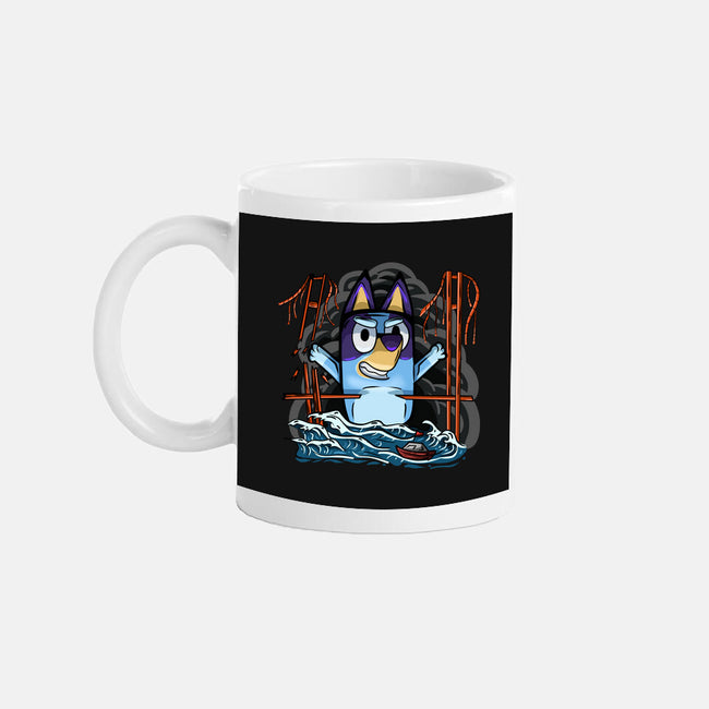 Kaiju Bluey-None-Mug-Drinkware-nickzzarto