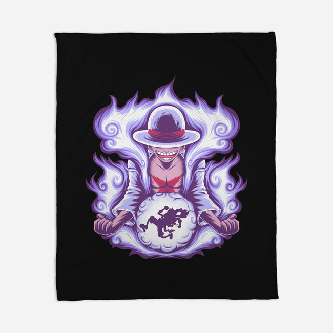 Gear 5 Pirate King-None-Fleece-Blanket-rmatix