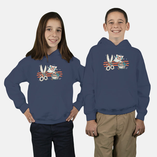 Rock Paper Scissor Hold-Youth-Pullover-Sweatshirt-Wenceslao A Romero