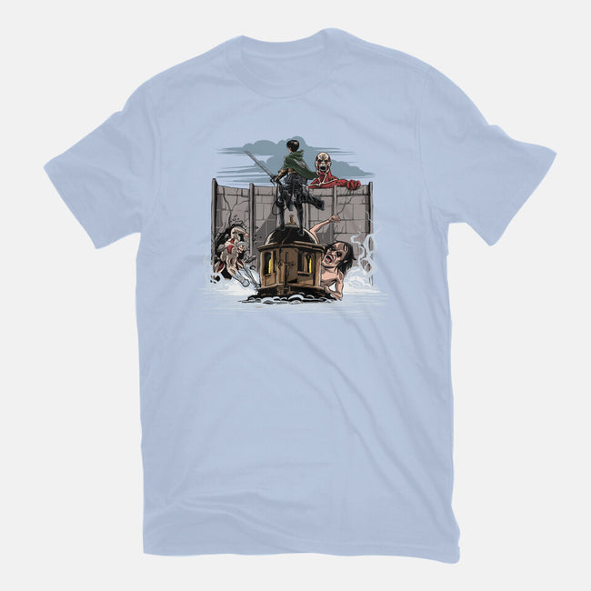 Wanderer Above The Sea Of Titans-Mens-Basic-Tee-zascanauta