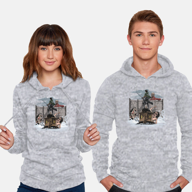 Wanderer Above The Sea Of Titans-Unisex-Pullover-Sweatshirt-zascanauta