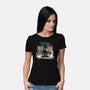 Wanderer Above The Sea Of Titans-Womens-Basic-Tee-zascanauta