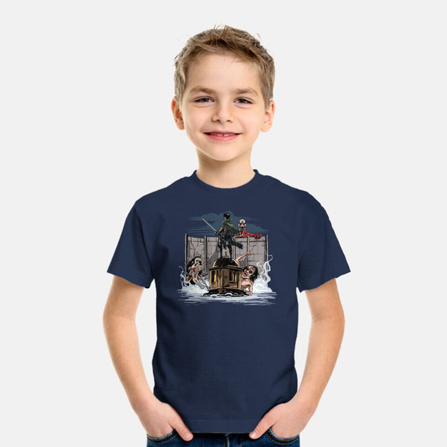 Wanderer Above The Sea Of Titans-Youth-Basic-Tee-zascanauta