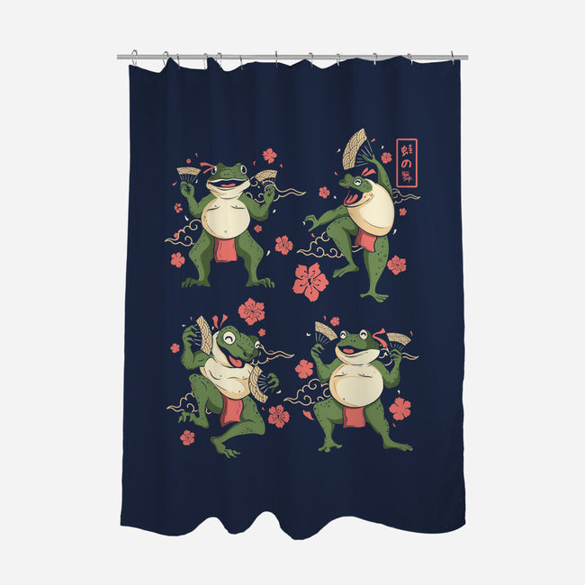 Dance Of The Toads Ukiyo-e-None-Polyester-Shower Curtain-constantine2454