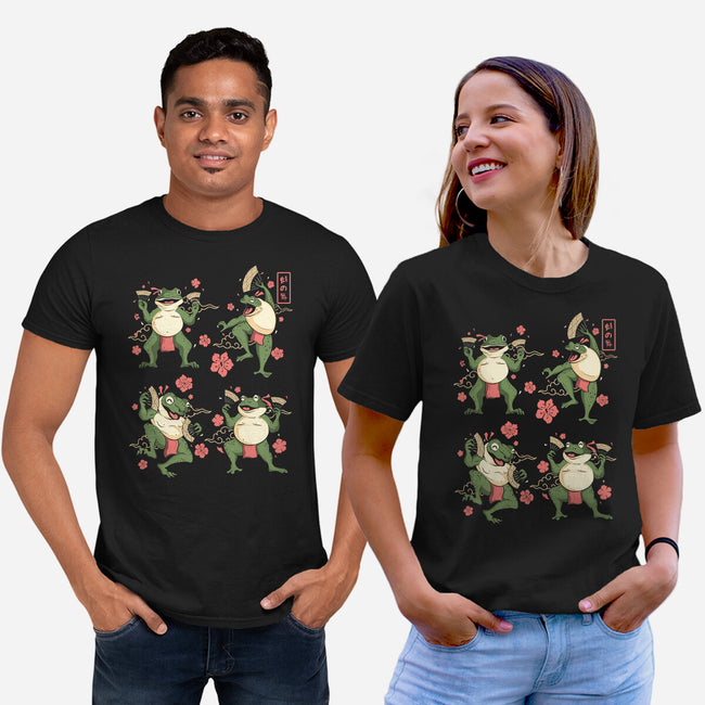 Dance Of The Toads Ukiyo-e-Unisex-Basic-Tee-constantine2454