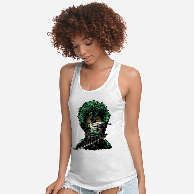 Pirate Hunter Fury-Womens-Racerback-Tank-glitchygorilla