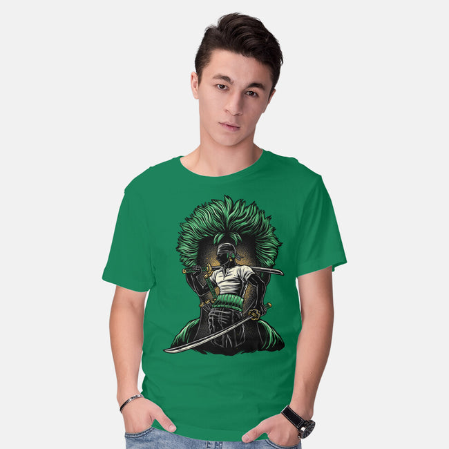 Pirate Hunter Fury-Mens-Basic-Tee-glitchygorilla