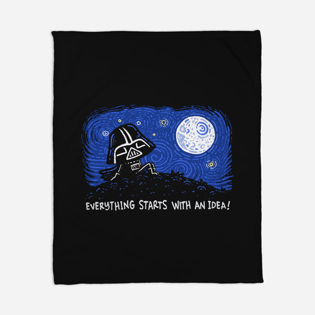 Everything Starts With An Idea-None-Fleece-Blanket-Wenceslao A Romero