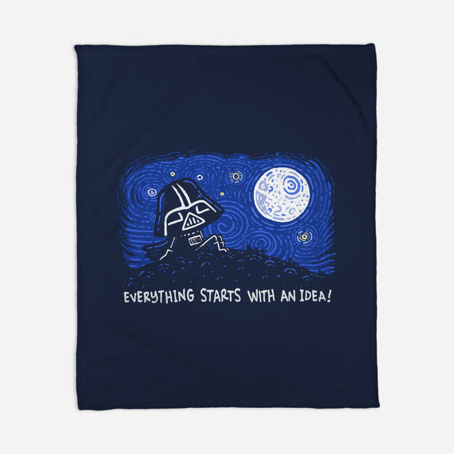 Everything Starts With An Idea-None-Fleece-Blanket-Wenceslao A Romero